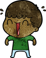 laughing cartoon man