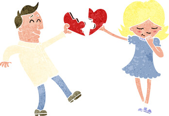 cartoon couple in love