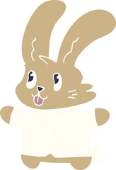 cartoon doodle jolly rabbit