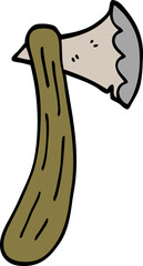 cartoon doodle axe