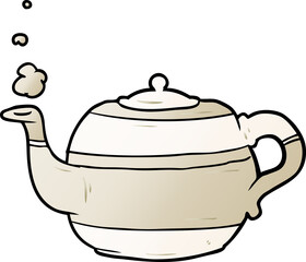 cartoon tea pot
