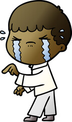 cartoon man crying