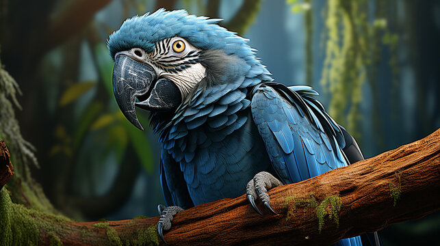 parrot photo, generative ai