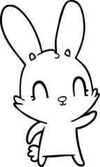 cute cartoon rabbit