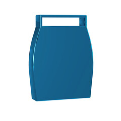 Blue Skirt icon isolated on transparent background.