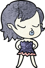 cute cartoon vampire girl