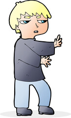 cartoon man gesturing