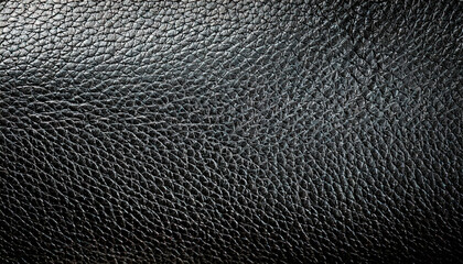 Black leather texture or leather background for design with copy space for text or image.