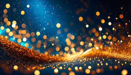 Abstract bokeh lights background. Christmas and New Year concept.
