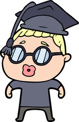 cartoon woman wearing spectacles