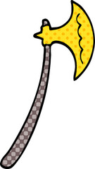 cartoon doodle axe