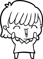 cartoon woman