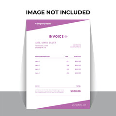 Minimal Invoice Layout