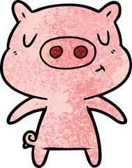 cartoon content pig