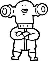 friendly cartoon alien