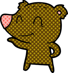 Obraz premium friendly bear cartoon