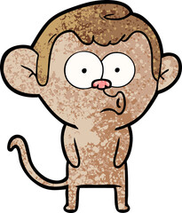 cartoon hooting monkey