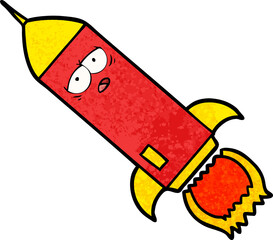 cartoon rocket