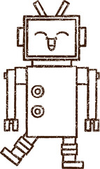 Robot Charcoal Drawing