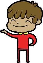 cartoon happy boy