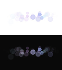 Bokeh light effects. Abstract transparent background PNG