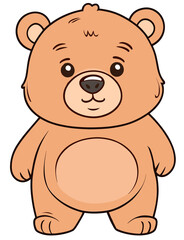 Obraz na płótnie Canvas Sad chubby Bear