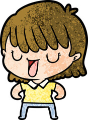 cartoon woman