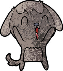 cute cartoon dog crying