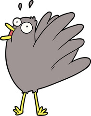 cartoon bird squawking