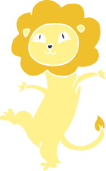 cartoon doodle lion