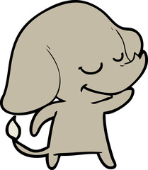 cartoon smiling elephant
