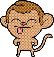 funny cartoon monkey