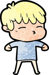 cartoon frustrated man