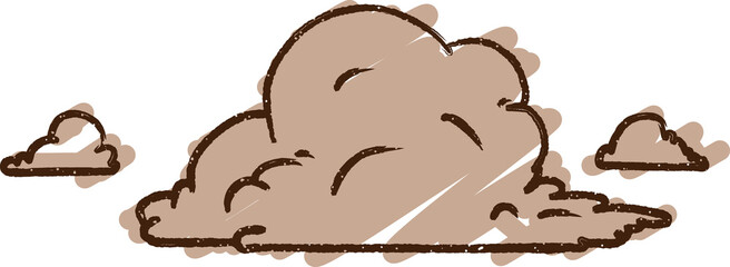 Storm Cloud Chalk Drawing