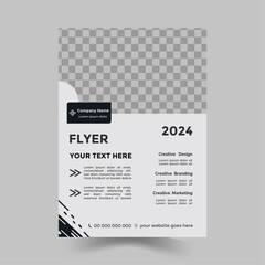 simple fashion business flyer design template