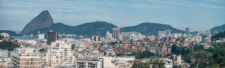 Rio de Janeiro Skyline Contrast with Sugarloaf Mountain