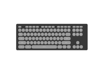 keyboard isolated on white