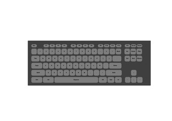 keyboard isolated on white