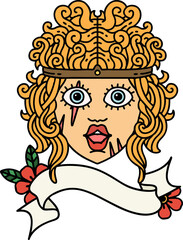 Retro Tattoo Style human barbarian character