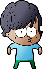cartoon woman