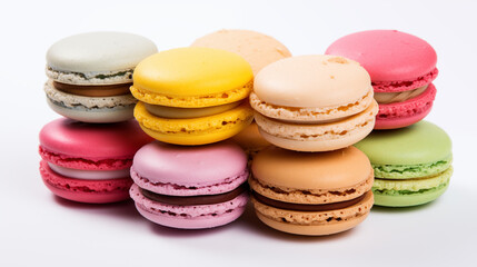 Fototapeta premium Delicious dessert macarons pictures 