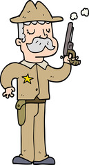 cartoon sheriff