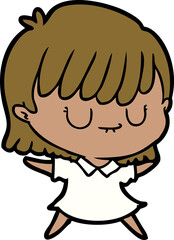 cartoon woman