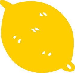 cartoon doodle organic lemon