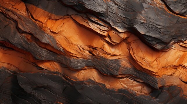 orange and black rock texture