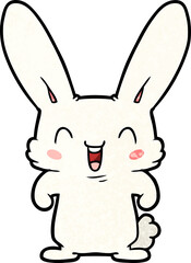 cartoon rabbit laughing