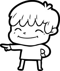 cartoon happy boy