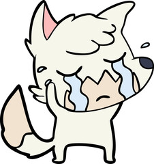 crying fox cartoon