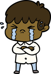 crying boy cartoon