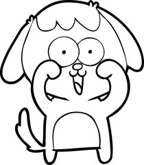 cute cartoon dog